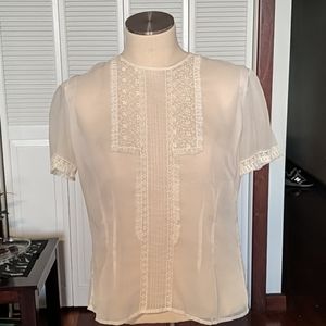 Antique Cream Blouse